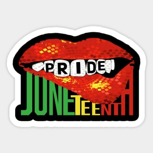 Pride Our Ancestors Juneteenth Celebrate Black Women Sticker